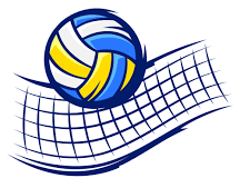  Volleyball and net
